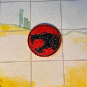 サンダーキャッツ テーマのポーカーチップ/アクショントークン6個セット。ファンメイド。
