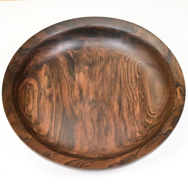 Hand-turned Black Walnut Bowl, 7.5" x 1.5"