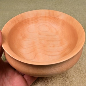 Hand-turned Figured Maple Bowl 5.5&quot; x 2&quot; - Free Shipping