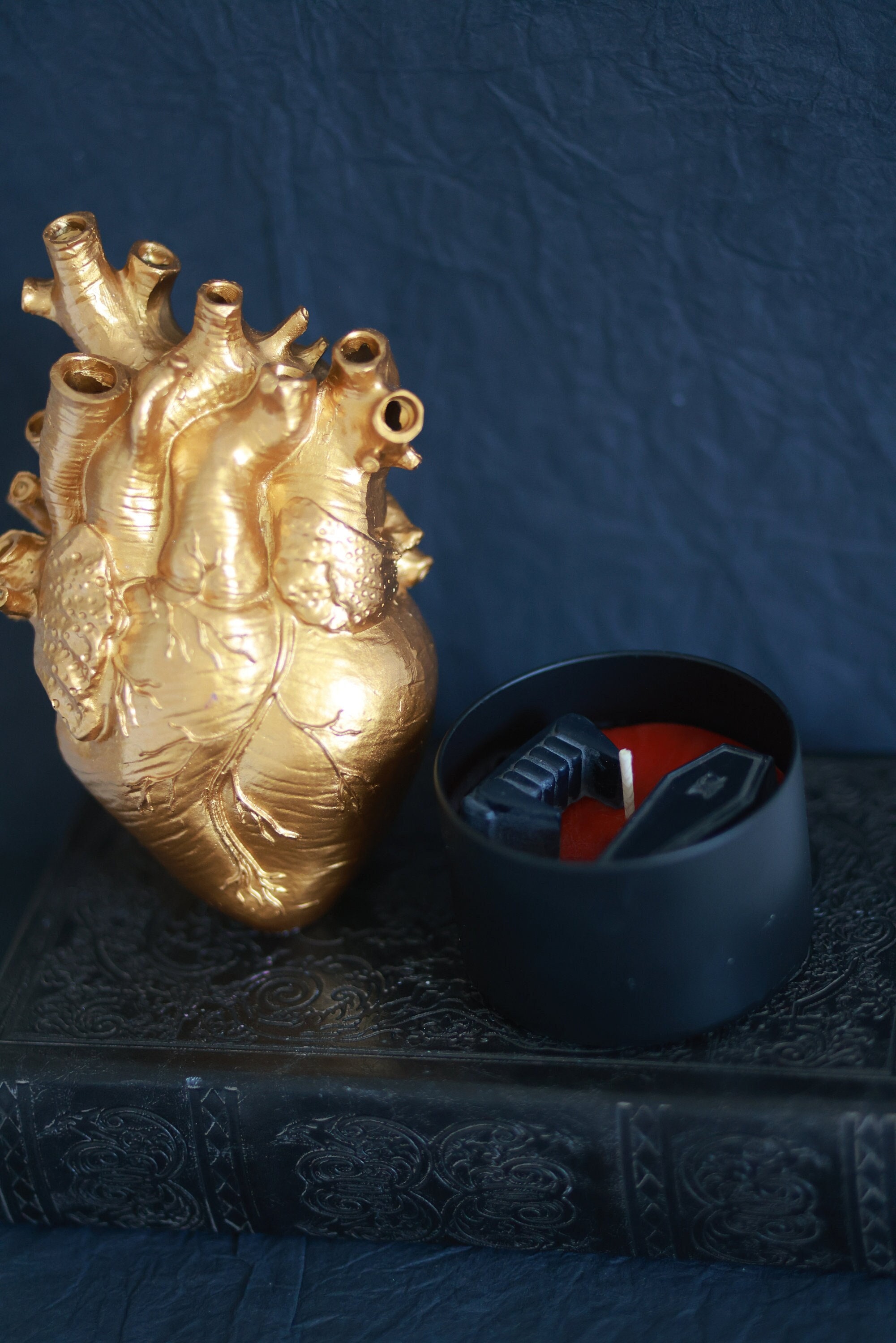 Vampire Inspired Candle 8 oz | Pillar Wax Candle | Decor Candle | Gothic Candle | Goth Decor |  Dark Academia