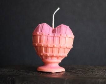 Caged Heart Candle | Soy Wax Candle | Decor Candle | Gothic Candle | Goth Decor | Unscented Candle | Dark Academia