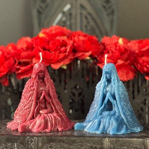 Witch Pillar Wax Candle Scented | Halloween Candle | Gothic Candle |  Goth Decor | Spooky Szn Candle | Free Shipping