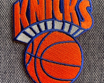 NY Knicks applique patch (word & ball)