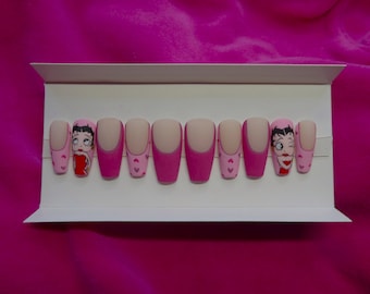 Betty Boop press on nails