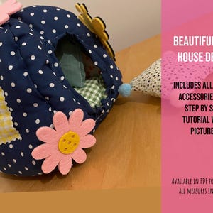 Doll House Accessories Pattern Digital Pattern Template Felt Book