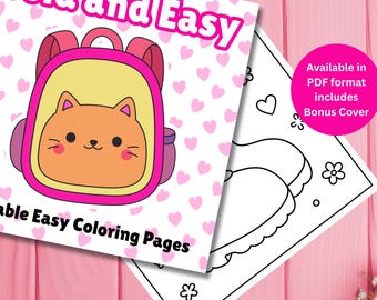 Livre de coloriage kawaii : des designs audacieux et faciles pour enfants et adultes (PDF imprimable)