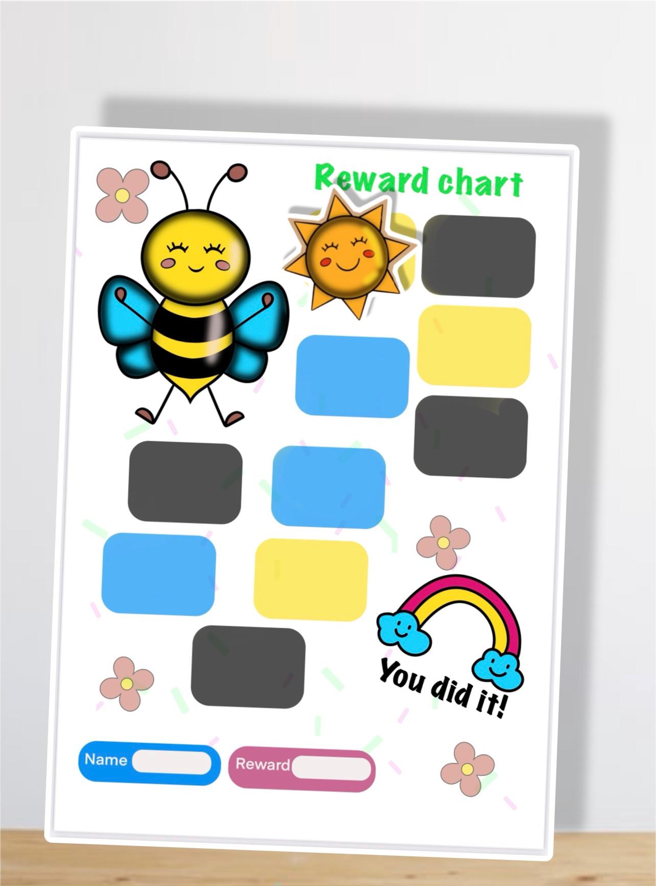 Busy Bee Printable Reward Chart (digital Download) - Etsy