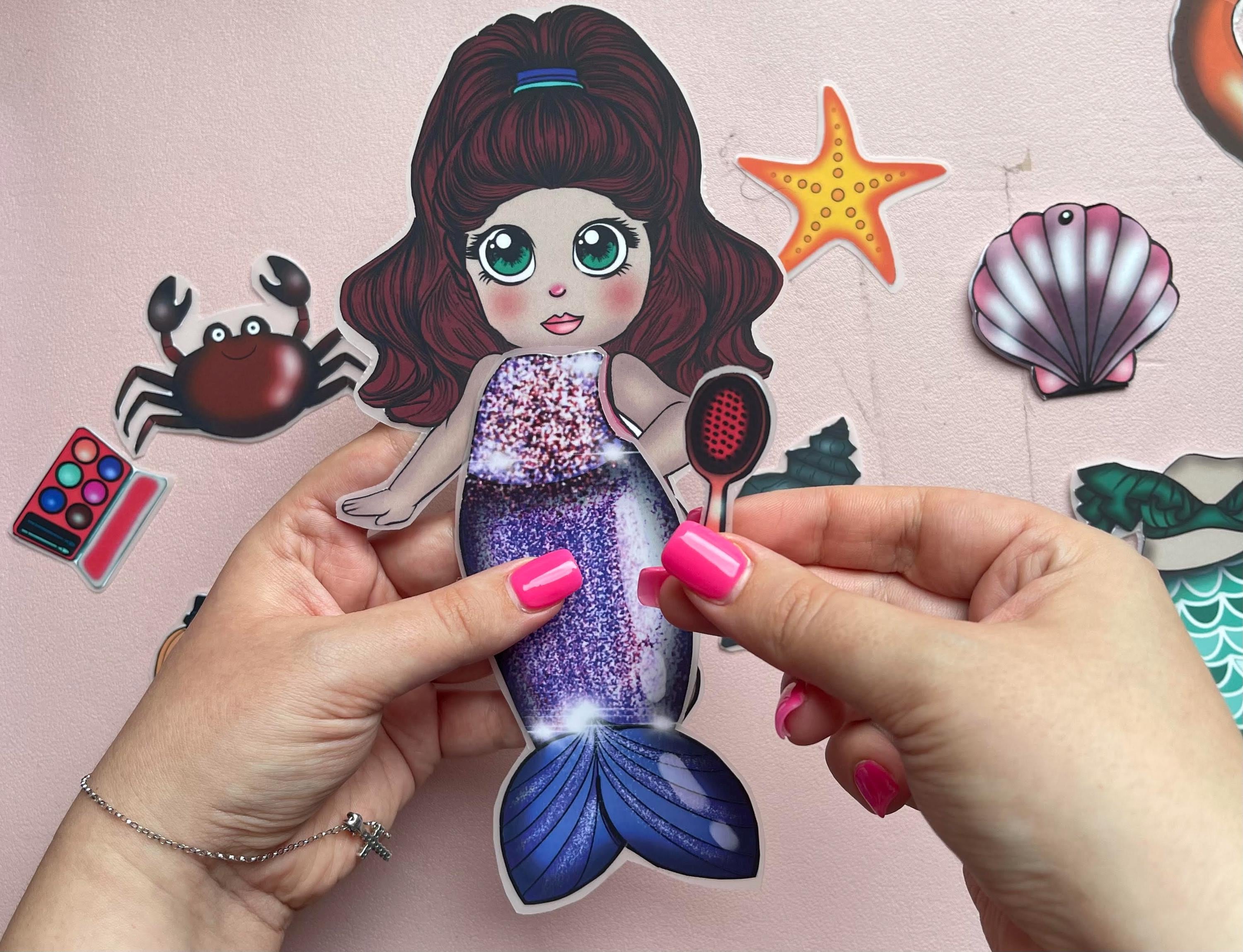 Mermaid Paper Doll Dress-up: DIY Summer Activity (digital Download) - Etsy