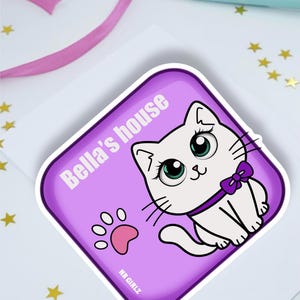 Bambola di carta Bella la gattina Stampabile Casa di carta Gatto Casa di carta