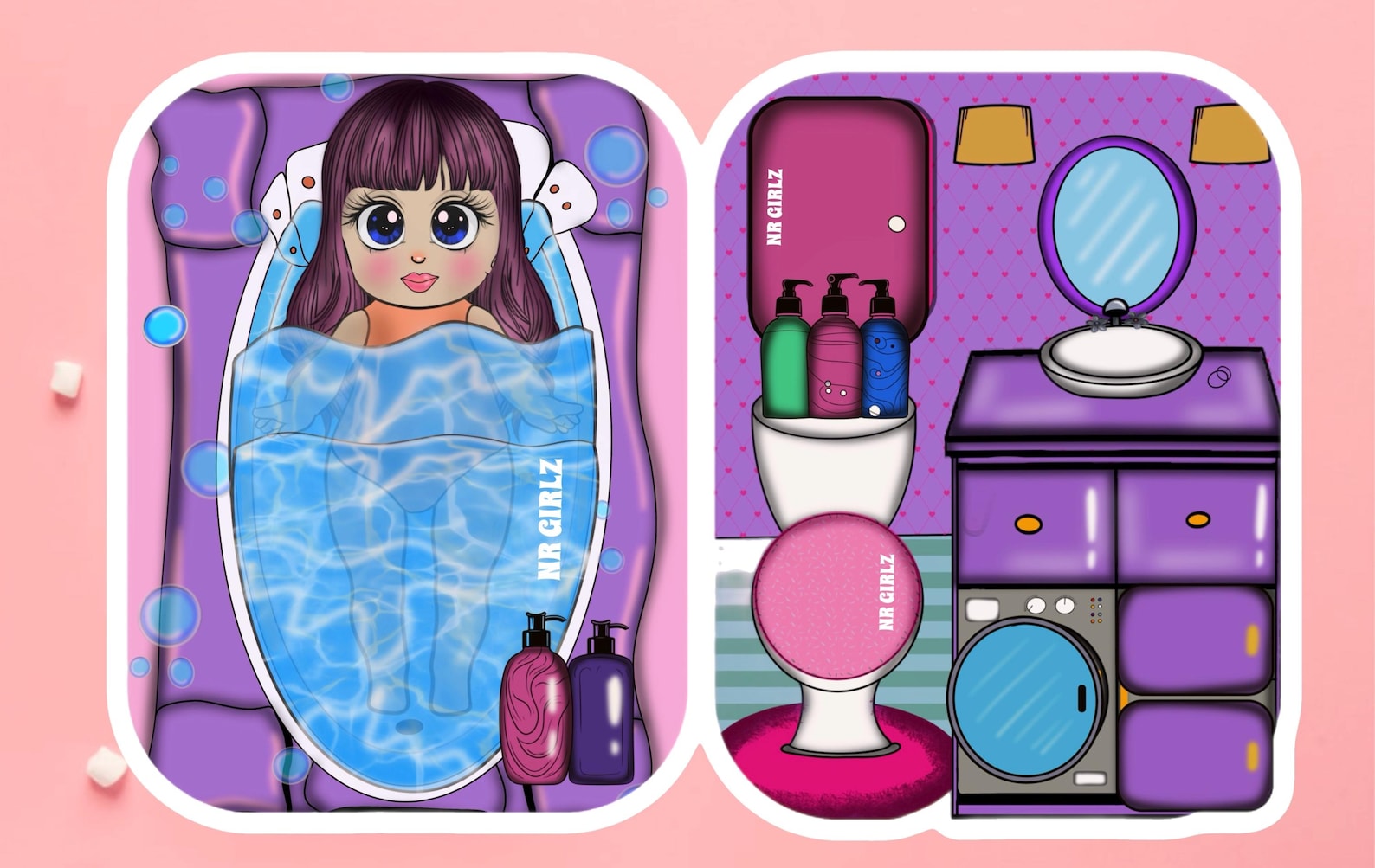 Printable Paper Dollhouse and Dolls Set for Kids (PDF Download) Etsy
