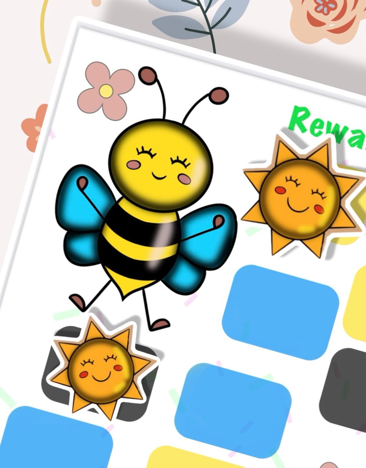 Busy Bee Printable Reward Chart (digital Download) - Etsy
