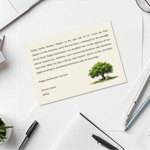 Carte de voeux d'anniversaire personnalisée pour mari, carte d'anniversaire pour lui, message romantique personnalisé, carte de joyeux anniversaire