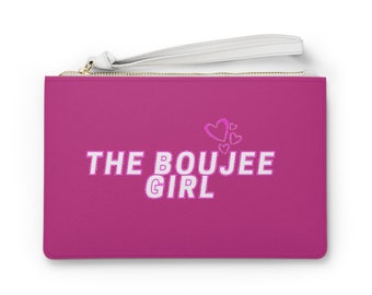 The Boujee Girl Pink Clutch Bag