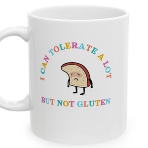 funny gluten mug gift Food Intolerance celiac disease gift for her hilarious gluten free gift for food allergy wheat free gift intolerant