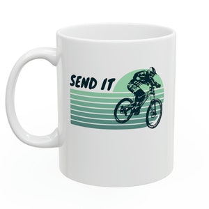 mountain bike gift mug for mountain bike lover gift for cyclist mug for mountain biking woman gift for him send it gift mug for biker dad