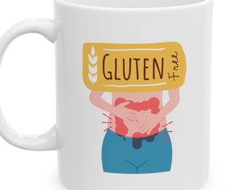 Grappig glutenvrije mok cadeau voor coeliakie cadeau voor glutenvrij cadeau voor voedselallergie cadeau voor voedselintolerantie cadeau voor voedselallergieën