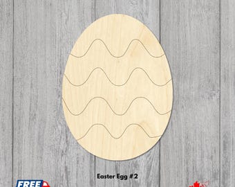 Laser Cut Wooden Easter Egg | Baltic Birch DIY Craft Shape