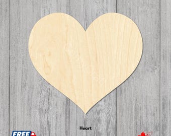 Houten knutselwerkjes met hart | Onafgewerkt Baltisch berkenmultiplex | Lasergesneden harten voor borden | DIY-knutsel- en decoratievormen