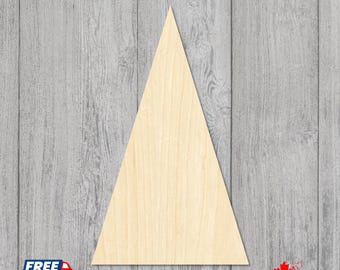 Isosceles Triangle Wood Blanks | Baltic Birch Laser Cut | Geometric Cutouts for Signs and DIY Projects