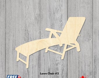 Adirondack Chair Wood Cutout | Baltic Birch Laser Cut Blank