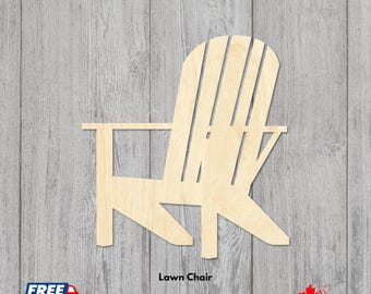 Lawn Chair Adirondack Wood Cutouts | Laser Cut Blanks | Classic Chair Silhouettes in Various Sizes