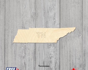 Wooden Tennessee State Blanks | Laser Cut Tennessee Cutouts | Unfinished TN Home Shape for DIY Projects
