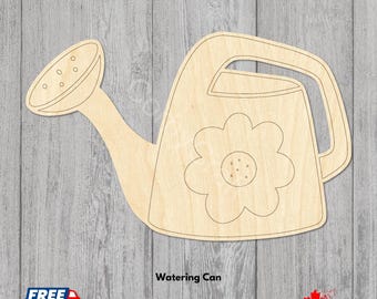Laser Cut Watering Can | Unfinished Baltic Birch Craft Blank