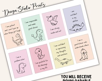 Affirmationskarten für Kinder, Ermutigung, Achtsamkeit (Digitaler Download)