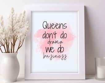 Girl Boss Zitat Kunstdruck, Zimmer Dekor (Digitaler Download)