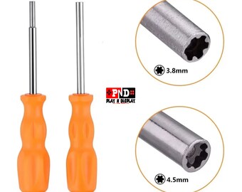 3.8mm & 4.5mm Screwdriver GameBit NES SNES N64 GameBoy Nintendo GameCube Sega Security Tool Clean Repair Open Video Game Cartridges Consoles