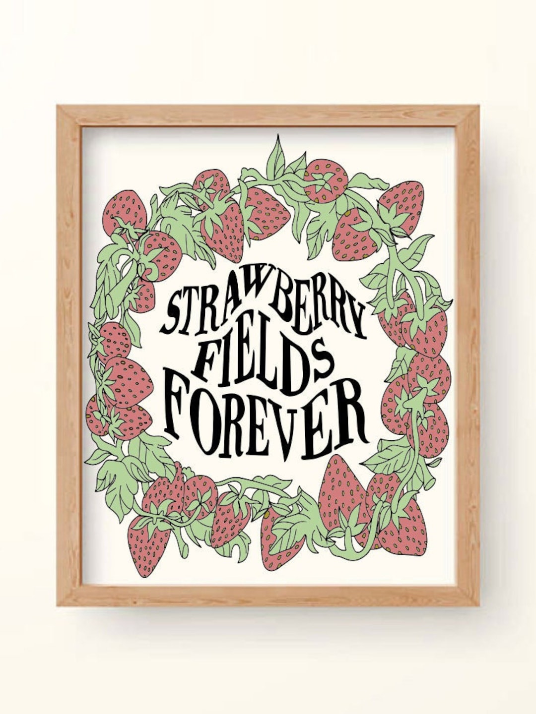 The Beatles Poster Strawberry Fields Forever Print - Etsy