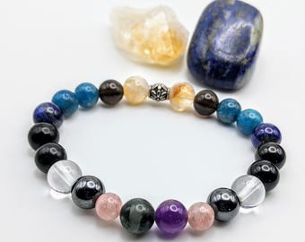 Chemotherapy and Cancer assistance bracelet, Healing crystal bracelet, health support, Made to order, 8mm, Physical and mental support