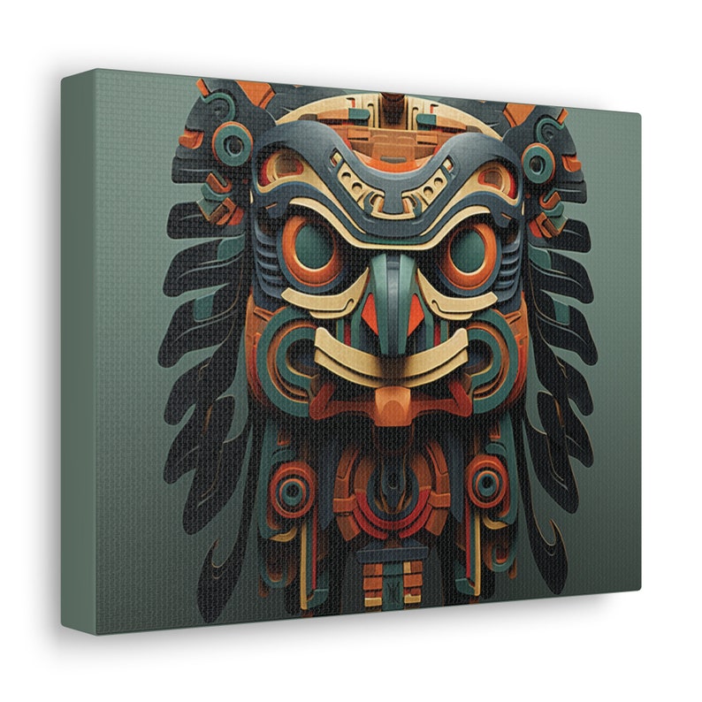 Aztec Artwork, Mesoamerican Prints, Aztec Wall Decor, Ancient Aztec
