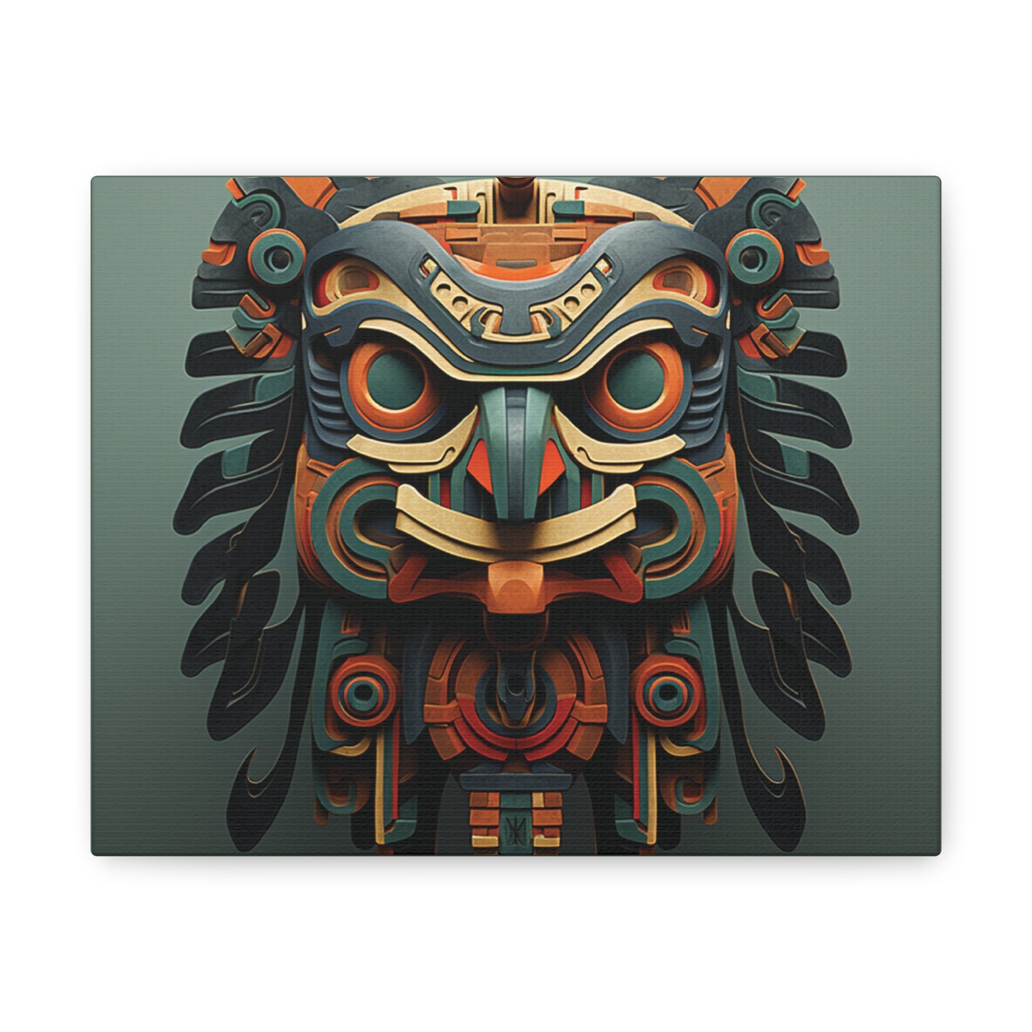 Aztec Artwork, Mesoamerican Prints, Aztec Wall Decor, Ancient Aztec
