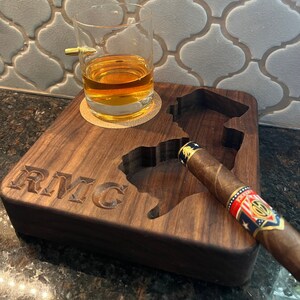 CNC New Jersey Themed Cigar Ashtray