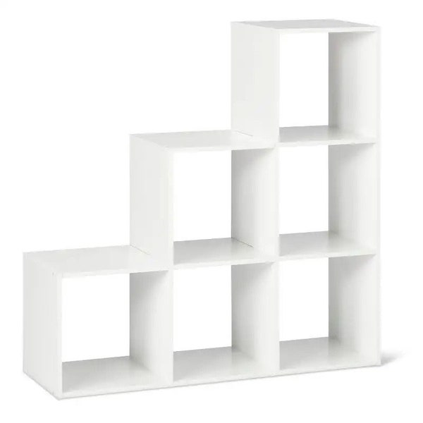 White 11" 3-2-1 Cube Organizer Shelf Bookcase Bookshelf Set toys Storage Rack Display home decor FREE SHIPPING