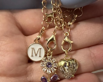 Stanley Charm Accessory, Tumbler Charm, Tumbler Accessory, Initial Charms, Water Bottle Accessory, Gift For Her, Gift for Mom, Birthday Gift