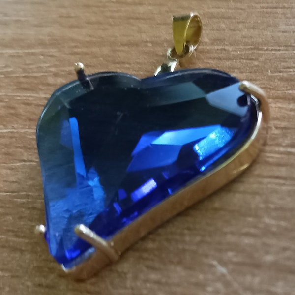 Annonce Spéciale Saint-Valentin ! -  Pendentif cœur bleu