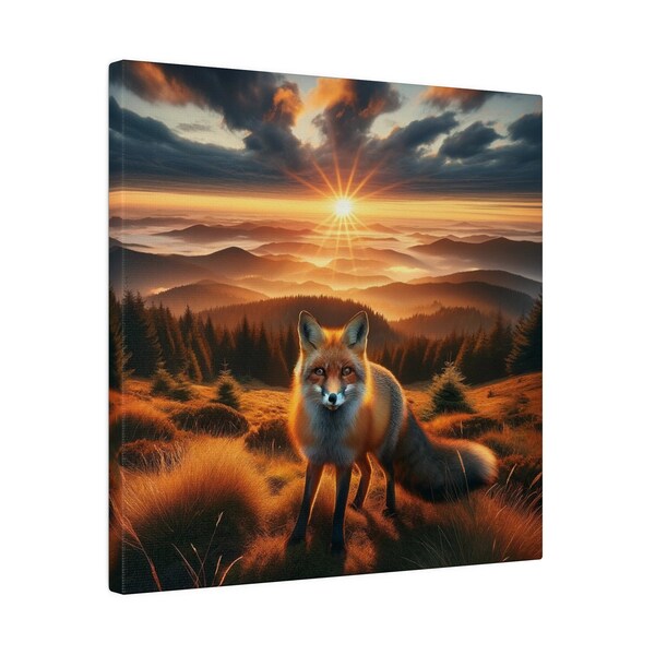 German "Fuchs #1" Matte Canvas, Stretched