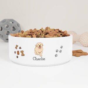 Personalized Pet Bowl CUSTOM Pet Bowl Dog Bowl Cat Bowl Pet Bowl with Name Unique Pet Gifts