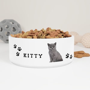 Personalized Pet Bowl CUSTOM Pet Bowl Dog Bowl Cat Bowl Pet Bowl with Name Bunny Bowl Unique Pet Gifts