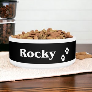 Personalized Pet Bowl CUSTOM Pet Bowl Dog Bowl Cat Bowl Pet Bowl with Name Food and Water Bowls Unique Pet Gifts