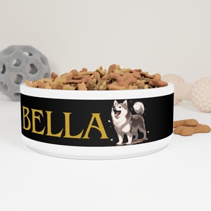 Personalized Pet Bowl CUSTOM Pet Bowl Dog Bowl Cat Bowl Pet Bowl with Name Bunny Bowl Unique Pet Gifts