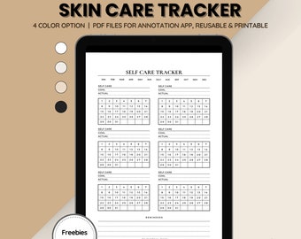 Self care tracker, Habit Tracker, Undated Tracker, Wellness Planner, Fitness Planner, Digital Life Planner, Goodnotes Planner, Downloadable