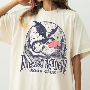 Fantasy Readers Book Club Shirt, Book Lover Shirt, Fantasy Readers Society Shirt, Dragon Shirt, Book Lover Shirt, Fantasy Book Shirt, DT672