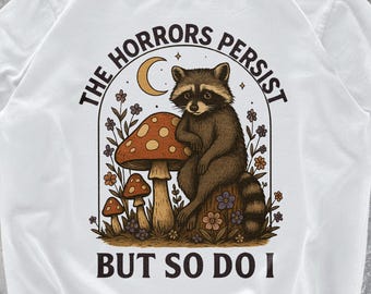 Funny Raccoon Comfort Colors Meme Shirt, Cottagecore Gift, VT047