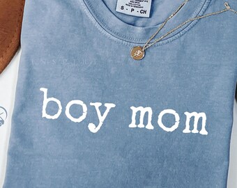 Comfort Colors® Boy Mom T-Shirt – Funny Graphic Design, DT1263