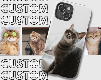 Custom Cat Phone Case Using Pet Photo Personalized Cat Phone Case Custom Phone Case Personalized Phone Case Dog Memorial Gift