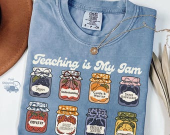Teaching Is My Jam T-Shirt – Funny Teacher Graphic Tee, DT1200