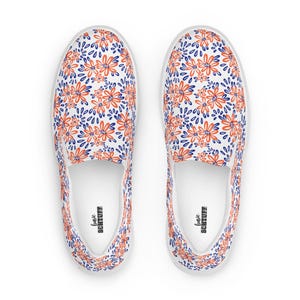 Vintage Blue Purple - Inspired By Harry Styles - Sustainably Made Women’s slip-on canvas shoes main image 0